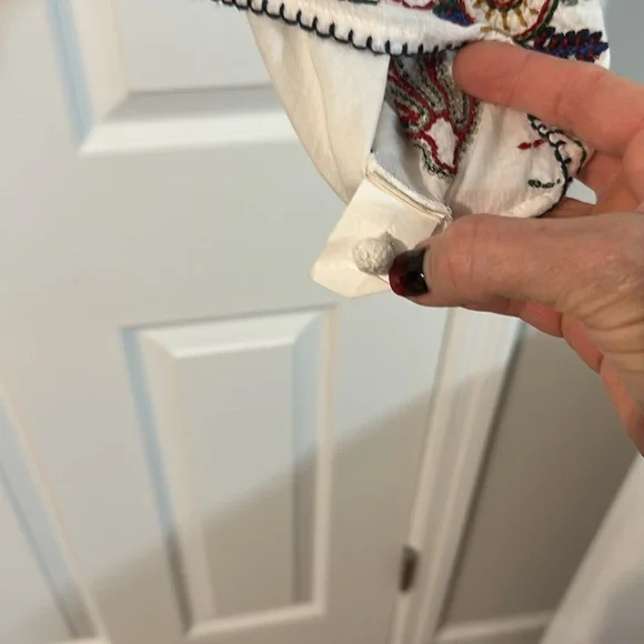 ZARA Embroidered White Kimono with Colorful Sea Life Design - Picture 14 of 14